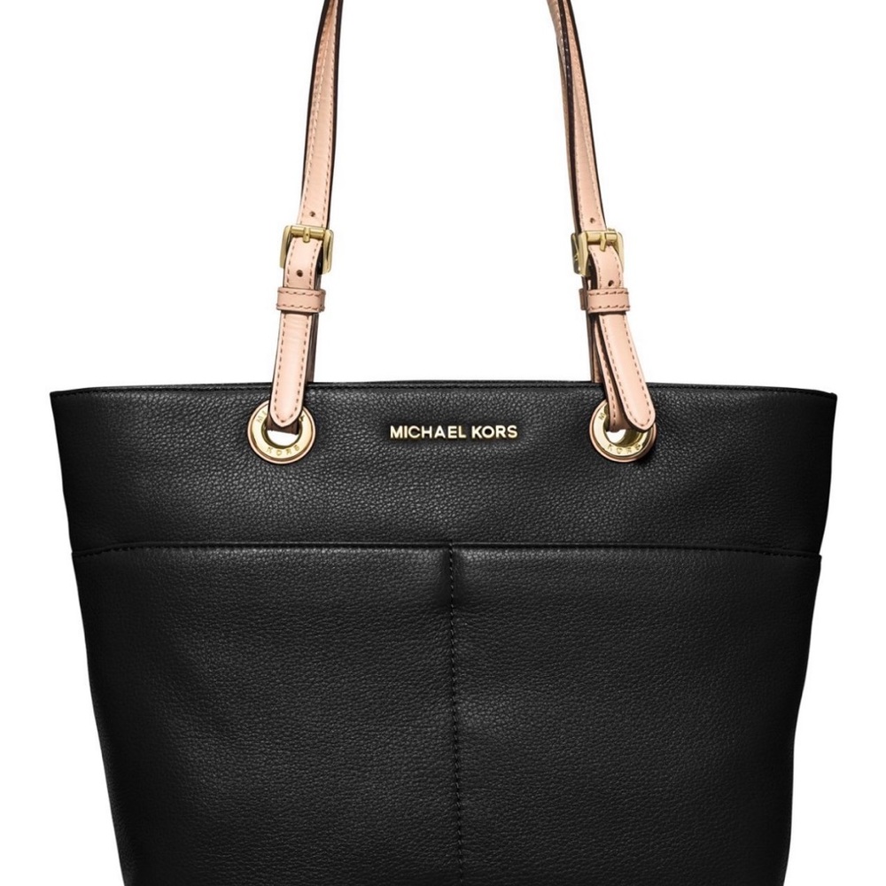 Michael Kors Black and Tan Tote